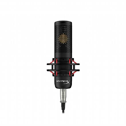 Microfone HyperX ProCast - Conexão XLR - Condensador Profissional - Direcional Cardioide Polar - Filtro Pop e Antivibração - Preto - 699Z0AA Acessorios de som - Microfone HyperX ProCast - Conexão XLR - Condensador Profissional - Direcional Cardioide Polar - Filtro Pop e Antivibração - Preto - 699Z0AA