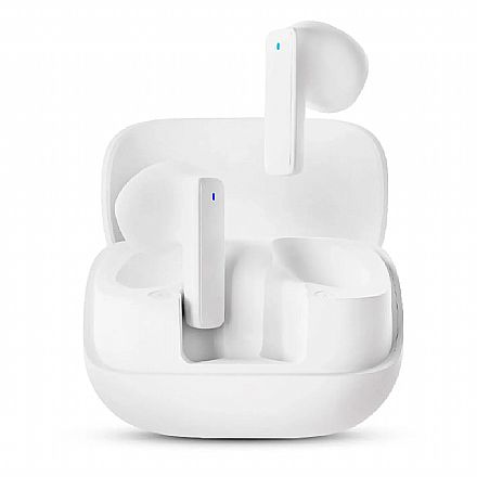 Fone de Ouvido Bluetooth Earbud Get Free - TWS - 4h de Autonomia - Cancelamento de Ruído ENC - Branco - 71835 Fone de Ouvido - Fone de Ouvido Bluetooth Earbud Get Free - TWS - 4h de Autonomia - Cancelamento de Ruído ENC - Branco - 71835