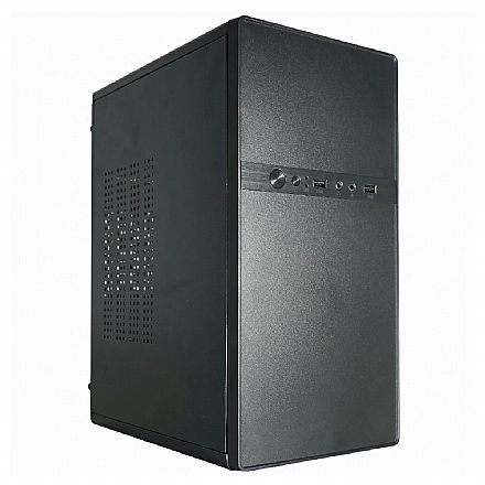 Gabinete K-Mex GM-0368 - com Fonte - Painel Audio AC97 - Micro ATX - Preto - GM0368XN0010B0X Gabinete - Gabinete K-Mex GM-0368 - com Fonte - Painel Audio AC97 - Micro ATX - Preto - GM0368XN0010B0X