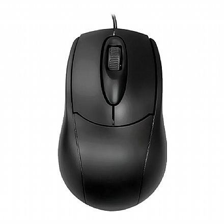 Mouse USB K-Mex MOV733 - 1000dpi - Preto Mouse - Mouse USB K-Mex MOV733 - 1000dpi - Preto