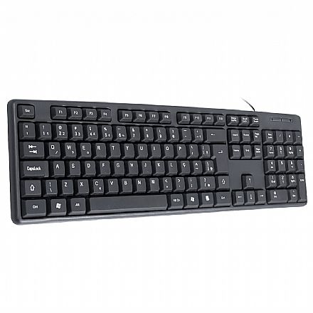Teclado USB K-Mex KB-3728U - ABNT2 - Preto Teclado - Teclado USB K-Mex KB-3728U - ABNT2 - Preto