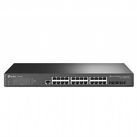 Switch 24 Portas TP-Link TTL-SG3428X - Gigabit - 4 Slots SFP - Layer 2+ - Gerenciável - Omada SDN Rede Switch - Switch 24 Portas TP-Link TTL-SG3428X - Gigabit - 4 Slots SFP - Layer 2+ - Gerenciável - Omada SDN