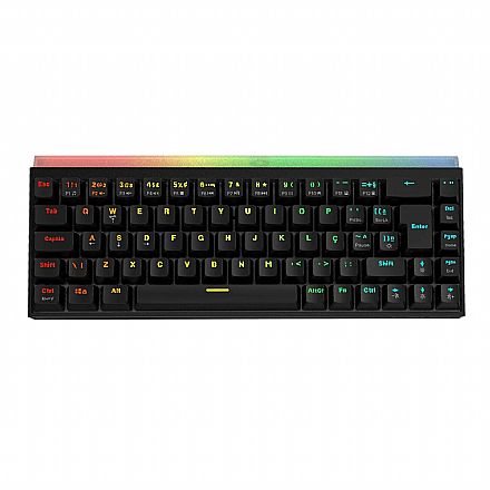 Teclado Mecânico Gamer PCYes Shiyan Black Vulcan - Compacto 60% - RGB - Switch Blue - Preto - TPSHBVBL Teclado - Teclado Mecânico Gamer PCYes Shiyan Black Vulcan - Compacto 60% - RGB - Switch Blue - Preto - TPSHBVBL