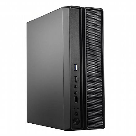 Gabinete Slim Bluecase Slimdesk BG-2002 - Micro ATX - com Fonte 200W - USB 3.0 - Preto Gabinete - Gabinete Slim Bluecase Slimdesk BG-2002 - Micro ATX - com Fonte 200W - USB 3.0 - Preto