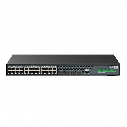 Switch 24 Portas Intelbras S2328G-A - Gerenciável - 24 portas Gigabit + 4 portas SFP Rede Switch - Switch 24 Portas Intelbras S2328G-A - Gerenciável - 24 portas Gigabit + 4 portas SFP
