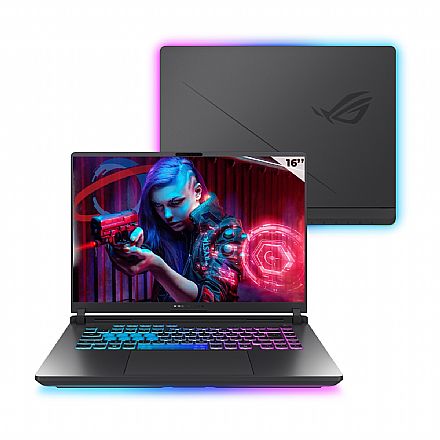 Notebook Asus ROG Strix G615JPR-S5001W Gaming - Intel i9 14900HX, 64GB, SSD 1TB, GeForce RTX 5070, Tela 16 Notebook - Notebook Asus ROG Strix G615JPR-S5001W Gaming - Intel i9 14900HX, 64GB, SSD 1TB, GeForce RTX 5070, Tela 16" MiniLED 240Hz, Windows 11 - Eclipse Gray