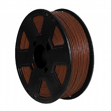 Filamento 3D - Filamento Para Impressora 3D - ABS Premium Marrom Chocolate - 1Kg - 1,75mm - 3D Fila ABS301753