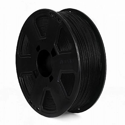Filamento 3D - Filamento Para Impressora 3D - ABS Premium Preto Sepia - 1Kg - 1,75mm - 3D Fila ABS121753
