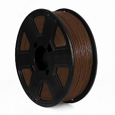 Filamento 3D - Filamento Para Impressora 3D - ABS Premium Marrom Imperador - 1Kg - 1,75mm - 3D Fila ABS101753