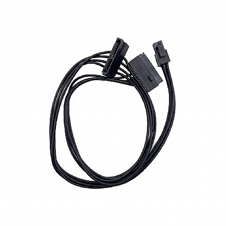 Cabo & Adaptador - Cabo de Energia SATA - Mini 4 Pinos para 2 SATA - 45cm - para Lenovo - Preto