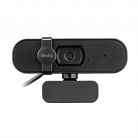 Webcam Multilaser WC057 2K - Foco Automático - Microfone - Filtro de Privacidade Webcam e Videoconferência - Webcam Multilaser WC057 2K - Foco Automático - Microfone - Filtro de Privacidade