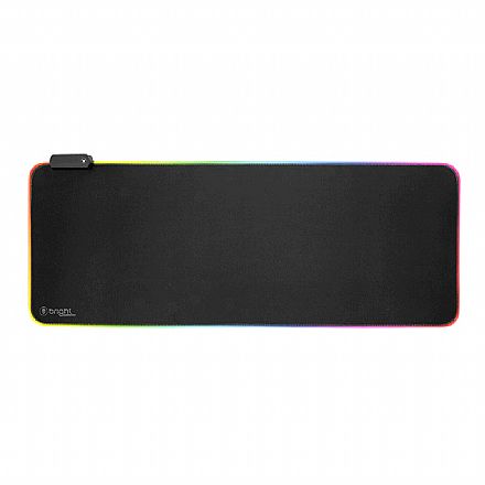 Mousepad Gamer Bright MP002 - Extra Grande - 800 x 300 x 4mm - Iluminação RGB - Hub USB - Preto Mouse pad - Mousepad Gamer Bright MP002 - Extra Grande - 800 x 300 x 4mm - Iluminação RGB - Hub USB - Preto