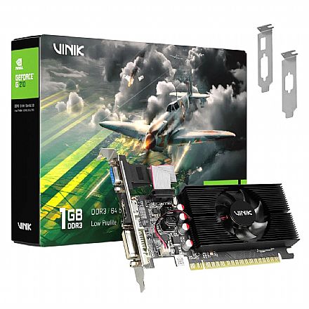 Placa de Vídeo GeForce G210 1GB GDDR3 64bits - Low Profile - Vinik - GPUVK2101GBLP Placa de Vídeo - Placa de Vídeo GeForce G210 1GB GDDR3 64bits - Low Profile - Vinik - GPUVK2101GBLP