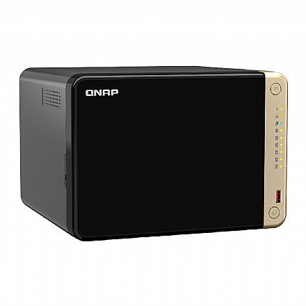 Storage / Case / Dockstation - Storage NAS Qnap TS-664-8G - Nuvem Pessoal Privada - QuTS hero - 2 x 2.5 GbE - 2 Slots M.2 NVMe - PCIe - 6 baias SATA
