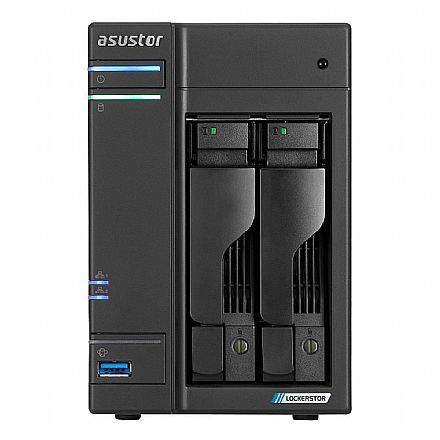 Storage / Case / Dockstation - Storage NAS Asustor AS6702T V2 - Nuvem Pessoal Privada - 2 x 2.5 GbE - 4 Slots M.2 NVMe - 2 baias SATA