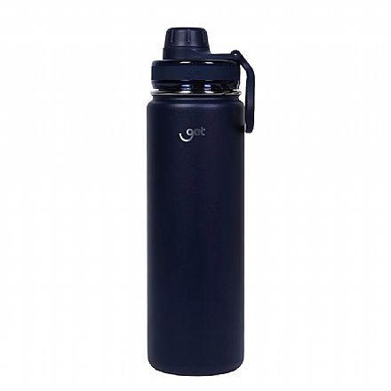 Garrafa Térmica Get Trity - 500ml - Inox - Quente ou Frio - Tampa de Bico - Base Emborrachada - Azul Petróleo - 72334 Beleza e Cuidado Pessoal - Garrafa Térmica Get Trity - 500ml - Inox - Quente ou Frio - Tampa de Bico - Base Emborrachada - Azul Petróleo - 72334
