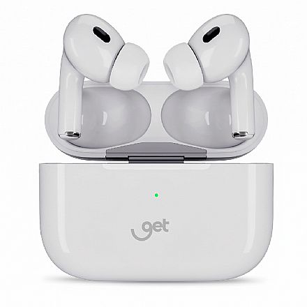 Fone de Ouvido Bluetooth Get Buds Lite - 5h de Autonomia - Cancelamento de Ruído ENC - Branco - 70534 Fone de Ouvido - Fone de Ouvido Bluetooth Get Buds Lite - 5h de Autonomia - Cancelamento de Ruído ENC - Branco - 70534