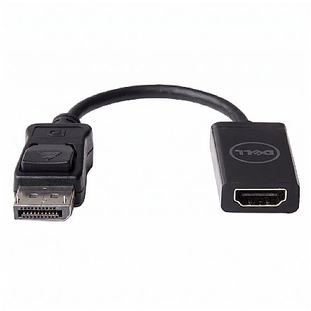 Cabo & Adaptador - Cabo Adaptador Conversor DisplayPort para HDMI - 20cm - (DisplayPort M x HDMI F) - Dell DANAUBC087