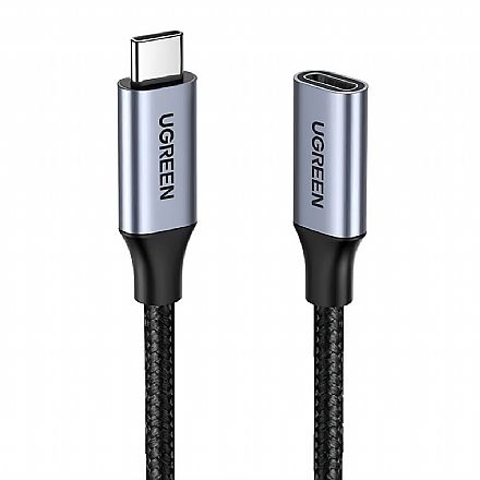 Cabo & Adaptador - Cabo Extensor USB-C - 10Gbps - 100W - Revestimento em Nylon Trançado - 1 metro - Ugreen US372 - 30205
