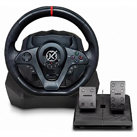 Joystick & Volante - Volante Kalkan G300 Pro Racing - Compatível com PS3, PS4, Xbox, Switch e PC - com Pedal e Câmbio - Rotação 270°/900° - KLK00033