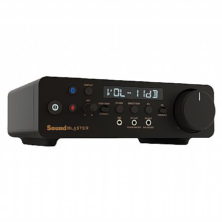 Placa de Som Externa Dual DAC Creative Sound Blaster X5 - Bluetooth - 32bits/384kHz - Bi-Amp - 70SB182000000 Placa de Som - Placa de Som Externa Dual DAC Creative Sound Blaster X5 - Bluetooth - 32bits/384kHz - Bi-Amp - 70SB182000000