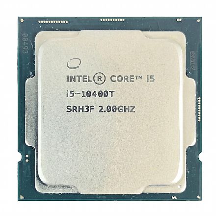 Intel® Core i5 10400T - LGA 1200 - 2.0GHz (Turbo 3.6GHz) - Cache 12MB - 10ª Geração - OEM - CM8070104290806 Processador Intel - Intel® Core i5 10400T - LGA 1200 - 2.0GHz (Turbo 3.6GHz) - Cache 12MB - 10ª Geração - OEM - CM8070104290806