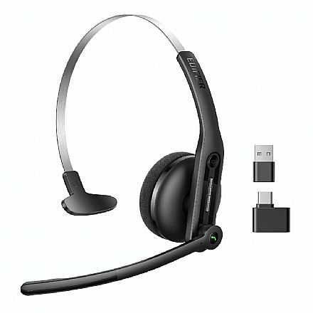 Fone de Ouvido - Headset sem Fio Edifier CC300 - Profissional - Até 72h de Bateria - Bluetooth 6.0 - Preto