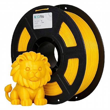 Filamento para Impressora 3D - PETG XT - Amarelo - 1Kg - 1,75mm - 3D Fila PTG561753 Filamento 3D - Filamento para Impressora 3D - PETG XT - Amarelo - 1Kg - 1,75mm - 3D Fila PTG561753