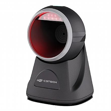 Leitor de Código de Barras e QR Code - C3Tech LB-D200BK - Fixo - USB - 1D e 2D - Lê NFe, PIX e Telas Digitais - Preto Automação - Leitor de Código de Barras e QR Code - C3Tech LB-D200BK - Fixo - USB - 1D e 2D - Lê NFe, PIX e Telas Digitais - Preto