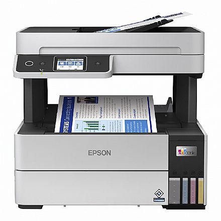 Multifuncional Epson EcoTank L6490 - com Tanque de Tinta - Duplex Frente e Verso - Tecnologia ADF - USB, Rede, Wi-Fi, Wi-Fi Direct® - Impressora, Copiadora, Scanner e Fax Multifuncional - Multifuncional Epson EcoTank L6490 - com Tanque de Tinta - Duplex Frente e Verso - Tecnologia ADF - USB, Rede, Wi-Fi, Wi-Fi Direct® - Impressora, Copiadora, Scanner e Fax