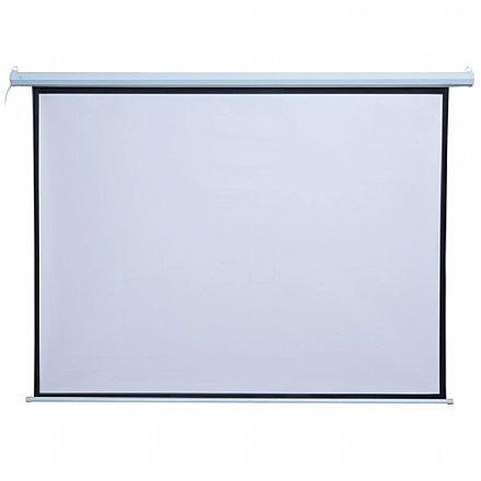 Projetor - Tela de Projeção Retrátil Elétrica 120" - 265 x 149 cm - 110V - Controle Remoto - Tronos TP120-110V