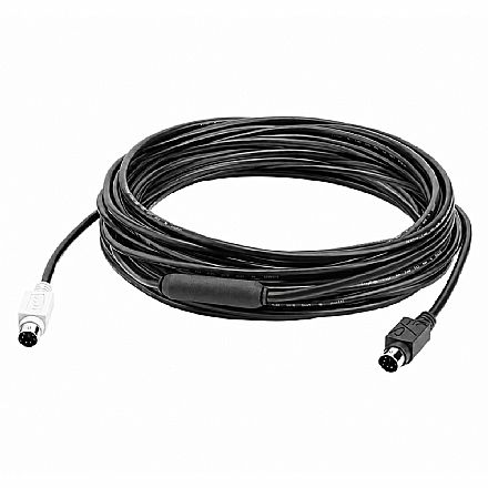 Cabo Extensor Mini DIN 6 Pinos - 10 Metros - para Logitech - 939-001487 Cabo & Adaptador - Cabo Extensor Mini DIN 6 Pinos - 10 Metros - para Logitech - 939-001487
