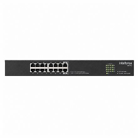 Rede Switch - Switch 16 Portas Intelbras S1116G - Gigabit - 32Gbps - Para Mesa ou Rack - Não Gerenciável - Bivolt