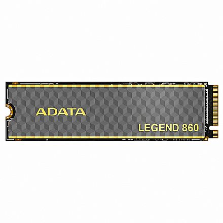 SSD - SSD M.2 2TB Adata Legend 860 - NVMe Gen4 - Leitura 6000MB/s - Gravação 5000MB/s - SLEG-860-2000GCS