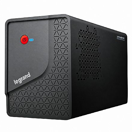 NoBreak - No-Break 600VA Legrand Class - Entrada Bivolt - Saída 115V - Semi Senoidal - 4 Tomadas - Preto - 25202