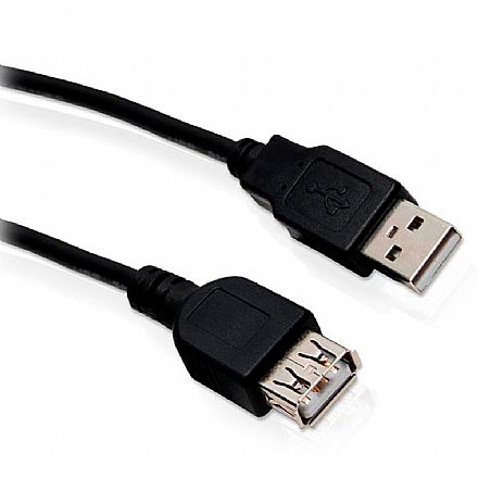 Cabo & Adaptador - Cabo Extensor USB 2.0 - 2 metros (A macho / A fêmea)