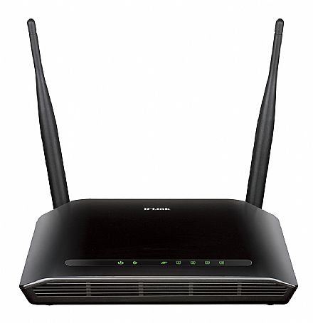 Roteador, Repetidor & Acess Point - Roteador Wi-Fi D-Link DIR-615 - 300Mbps - 2 Antenas de 5dBi