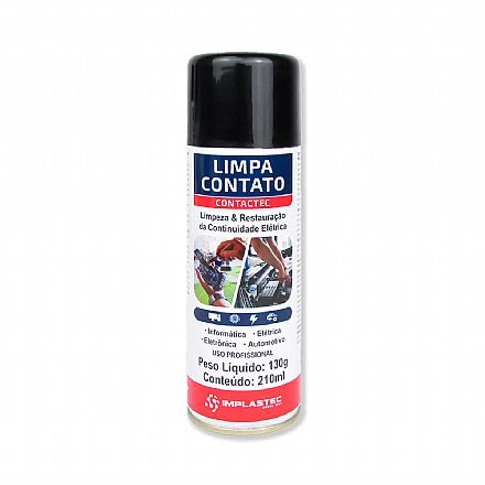 Ferramenta - Spray Limpa Contato Contactec Implastec - 130g / 210ml