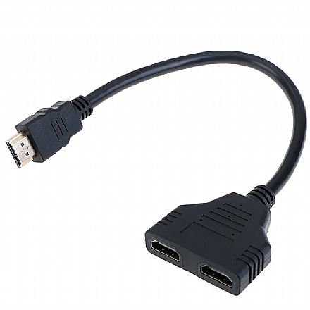 Cabo & Adaptador - Cabo Y HDMI - Liga 2 monitores / TV em 1 Saida HDMI