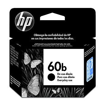 Cartucho - Cartucho HP 60 EveryDay Preto - CC636WB - Para HP Deskjet D1660 / D2530 / D2545 / D2560 / D2660 / F4280 / F4480 / Photosmart C4680 / C4780