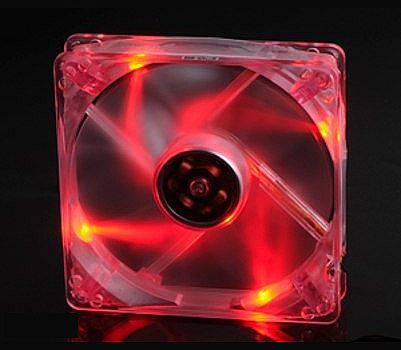 Cooler 120mm Akasa com LED Vermelho - AK-174CR-4RDS FAN
