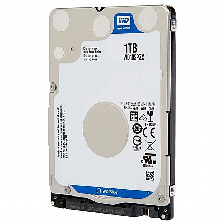 HD (Disco Rígido) - HD 1TB para Notebook - 128MB Cache - Slim 7mm - Western Digital WD10SPZX