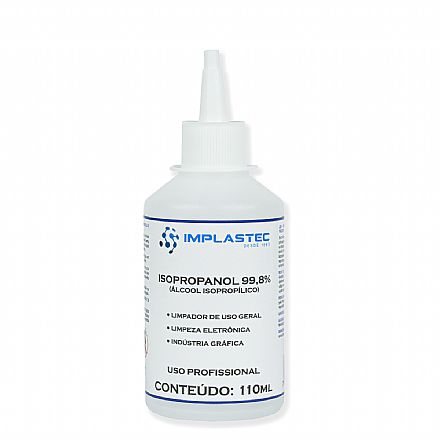 Ferramenta - Alcool Isopropilico (Isopropanol) 110ml - Implastec