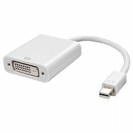 Cabo & Adaptador - Cabo Adaptador Conversor Mini DisplayPort para DVI-D - 15cm (Mini DisplayPort M X DVI-I F)