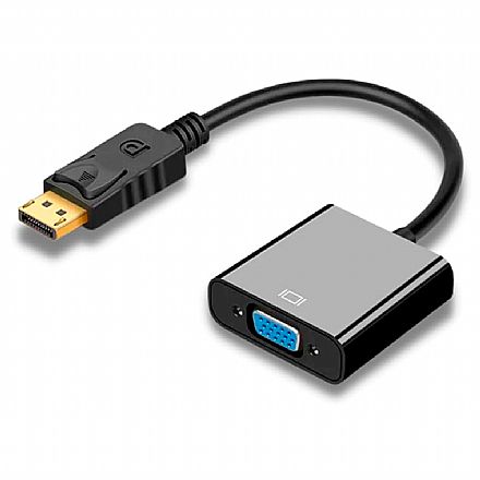 Cabo & Adaptador - Cabo Adaptador Conversor DisplayPort para VGA - 15cm (DisplayPort M X VGA F)