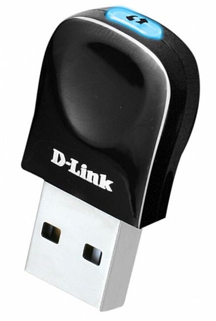 Placas e Adaptadores de rede - USB Adaptador Wi-Fi D-Link DWA-131 - Nano - 300Mbps