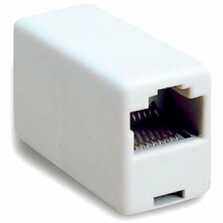 Acessórios para rede - Emenda RJ45 - para Cabo de Rede - 8 Vias