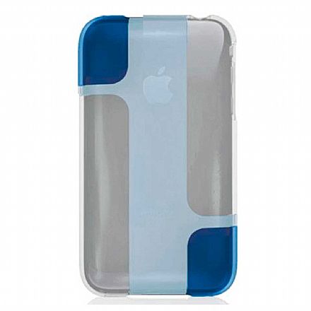 Acessorios de telefonia - Capa para iPhone 3G - Belkin Hue - Acrilico Branco/Azul - F8Z455-047