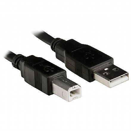 Cabo & Adaptador - Cabo USB para Impressora - AM/BM - Versão 2.0 High Speed - 1,80 metros - Com Filtro