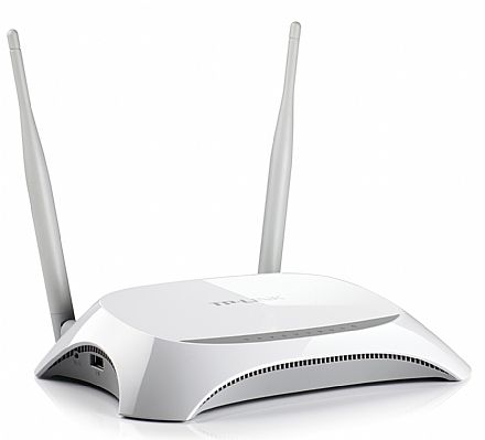 Roteador, Repetidor & Acess Point - Roteador Wi-Fi TP-Link TL-MR3420 - 300Mbps - USB para modem 3G/4G - 2 antenas 3dBi